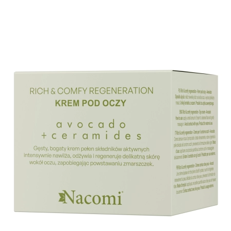 Nacomi - Rich & Comfy Regeneration Eye Cream - Крем под глаза - Avocado - 15ml