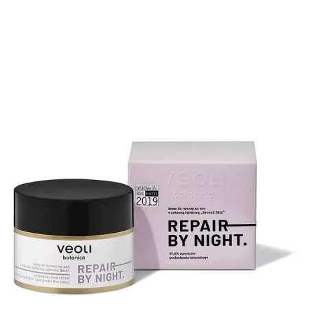 Veoli Botanica - Ночной питательный крем - Repair By Night - Night-Time Face Cream with «Second Skin» Lipid Protective Cover - 50ml