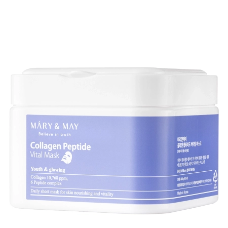 Mary&May - Collagen Peptide Vital Mask - Набор укрепляющих тканевых масок для лица - 30шт