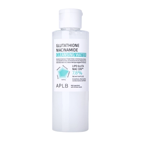 APLB - Glutathione Niacinamide Cleansing Water - Очищающая мицеллярная вода с глутатионом и ниацинамидом - 160ml