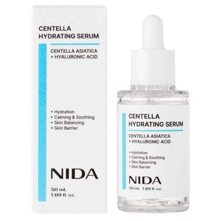 NIDA - Centella Hydrating Serum - Зволожувальна та заспокійлива сироватка для обличчя - 50ml