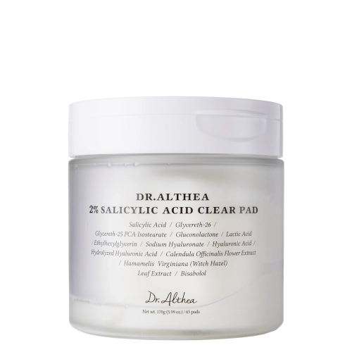 Dr. Althea - 2% Salicylic Acid Clear Pad - Очищающие пэды с салициловой кислотой 2% - 65шт.