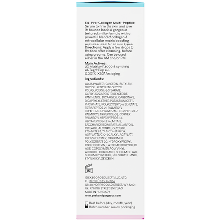 Geek & Gorgeous - Power Peptides - Стимулирующая сыворотка с пептидами - 30ml