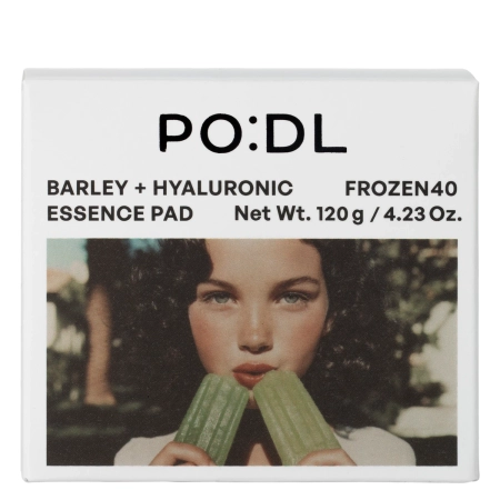 PO:DL - Barley Hyaluronic Frozen40 Essence Pads - Увлажняющие пэды для лица - 70шт.