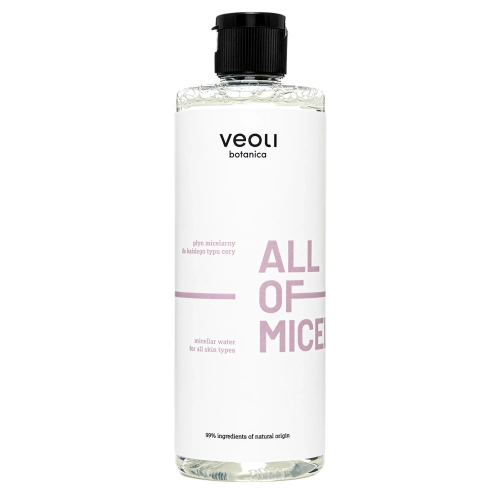 Veoli Botanica - ALL OF MICELLAR - Деликатная мицеллярная вода для всех типов кожи - 500ml