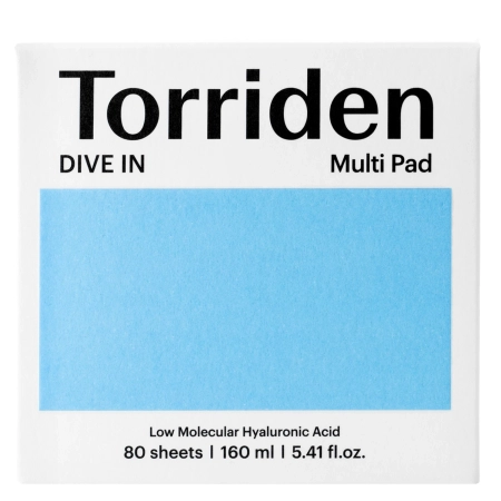 Torriden - Dive-In - Low Molecule Hyaluronic Acid Multi Pad - Увлажняющие пэды для лица - 80шт