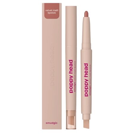 Poppy Head - Smudgic Velvet Matt Lipstick - Матовая помада-карандаш - 03 Dusky Allure - 0,85g