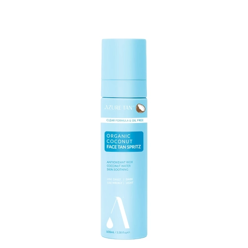 Azure Tan - Organic Coconut - Спрей для обличчя з ефектом поступової засмаги з кокосовою водою - 100ml