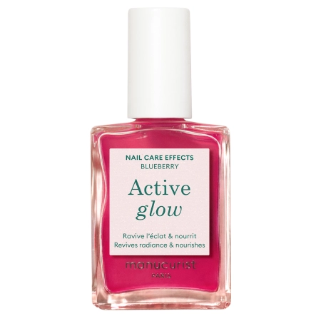 Manucurist - Active - Active Glow - Доглядовий лак 2в1 - Blueberry - 15ml