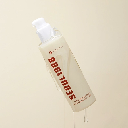 K-SECRET - SEOUL 1988 Essence : Snail Mucin 97% + Rice - Заспокійлива есенція з фільтратом слизу равлика та рисом - 100ml