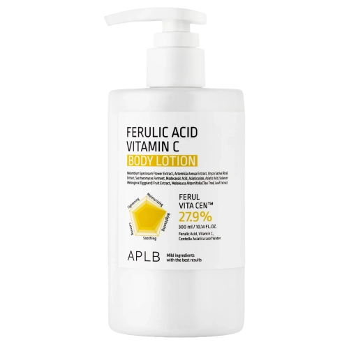 APLB - Ferulic Acid Vitamin C Body Lotion - Осветляющий бальзам для тела с феруловой кислотой и витамином C - 300ml