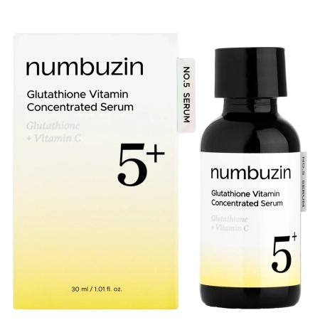 Numbuzin - No.5 Vitamin Concentrated Serum - Осветляющая витаминная сыворотка для лица - 30ml