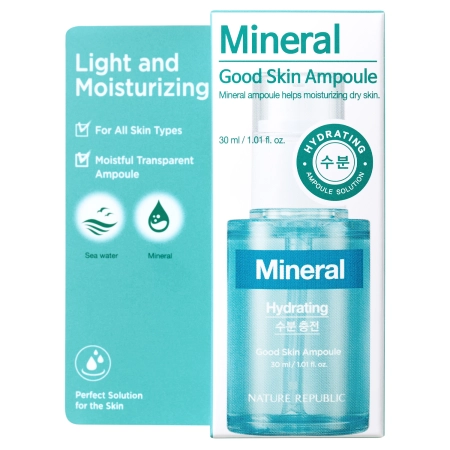 Nature Republic - Good Skin Mineral Ampoule - Увлажняющая сыворотка для лица с морской водой - 30ml