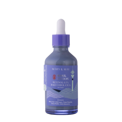 Mary&May - Retinol 0,1% Bakuchiol Cica Serum - Зміцнювальна сироватка для обличчя з ретинолом - 80ml