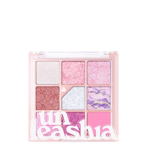 Unleashia - Glitterpedia Eye Palette - Палетка веганських тіней для повік - 9 All of Pink Glitter - 6,6g
