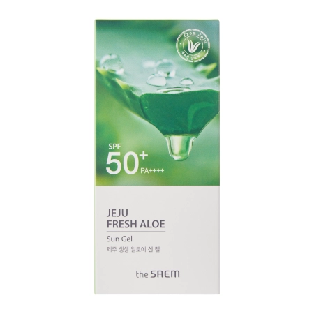 The SAEM - Сонцезахисний крем для обличчя з алое - Jeju Fresh Aloe Sun Gel - SPF50+ PA++++ - 50g