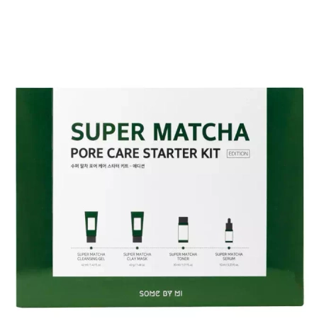 Some By Mi - Набір для боротьби з розширеними порами - Super Matcha Pore Care - Starter Kit
