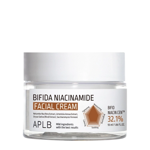 APLB - Bifida Niacinamide Facial Cream - Крем для визуального сужения пор с ниацинамидом - 55ml
