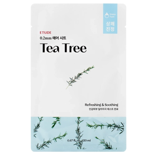 Etude House - 0.2mm Therapy Air Mask - Tea Tree - Маска с экстрактом чайного дерева - 20ml