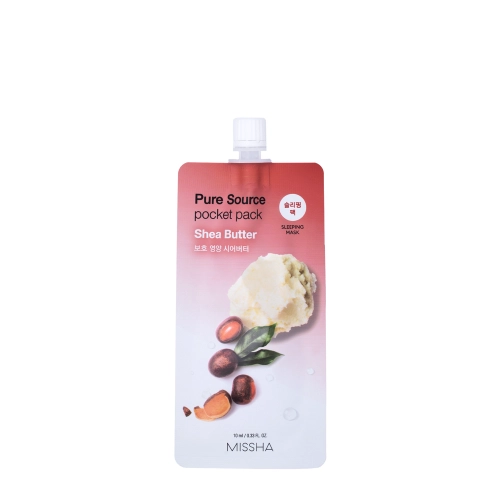 Missha - Pure Source Pocket Pack - Shea Butter - Увлажняюще-питательная маска для лица - 10ml