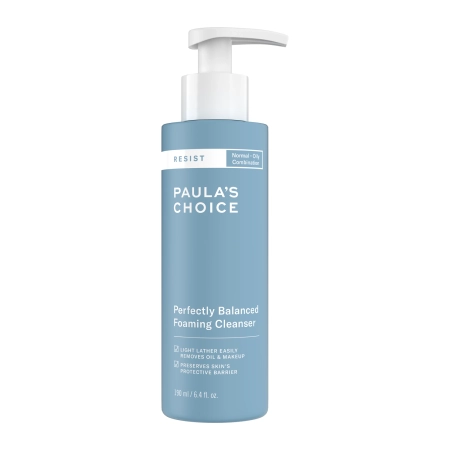 Paula's Choice - Resist - Perfectly Balanced Foaming Cleanser - М'який гель для вмивання обличчя - 190ml