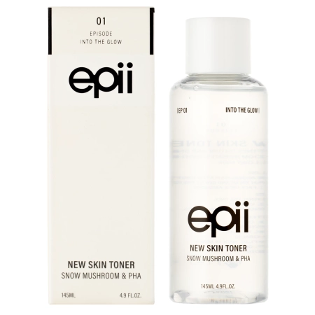 Epii - New Skin Toner Snow Mushroom & PHA - Увлажняюще-отшелушивающий тоник для лица - 145ml