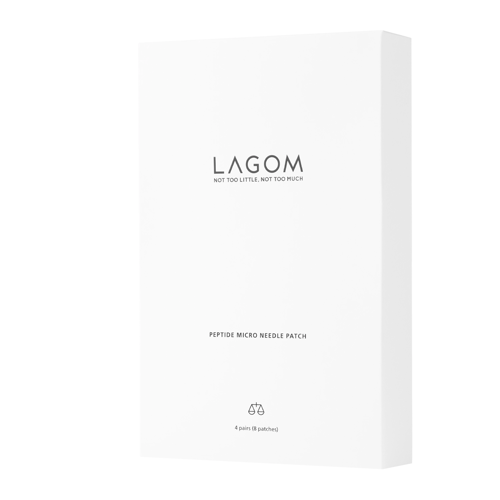 Lagom - Peptide Micro Needle Patch - Разглаживающие патчи под глаза с микроиглами - 8шт.