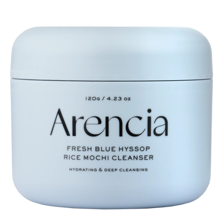 Arencia - Fresh Blue Hyssop Rice Mochi Cleanser - Увлажняющая паста для умывания лица с рисом - 120g