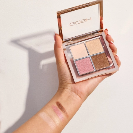 GOSH - Glow Palette - Палетка хайлайтеров для лица - 001 Fourfilled - 11,6g