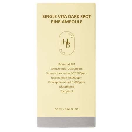 HEVEBLUE - Single Vita Dark Spot Pine-Ampoule - Ампула для зменшення пігментації - 50ml