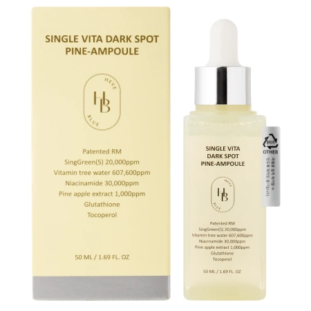 HEVEBLUE - Single Vita Dark Spot Pine-Ampoule - Ампула для зменшення пігментації - 50ml