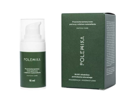 Polemika - Антивозрастной крем для кожи вокруг глаз с эффектом осветления - Matcha Care - 15ml