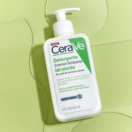 CeraVe - Hydrating Cream-to-Foam Cleanser - Увлажняющая крем-пенка для умывания - 236ml