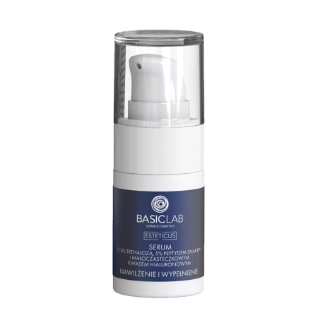 Basiclab - Сыворотка с 10% Трегалозой, 5% Пептидом и Гиалуроновой Кислотой  - 15ml 