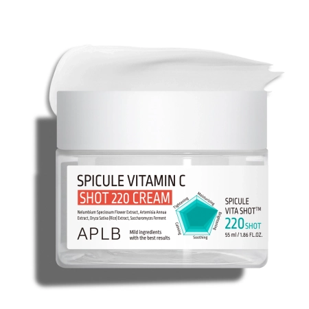 APLB - Spicule Vitamin C Shot 220 Cream - Мікроголковий крем для обличчя з вітаміном С - 55ml
