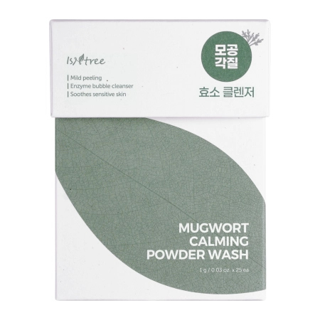 Isntree - Spot Saver - Mugwort Calming Powder Wash - Набір саше з ензимною пудрою для вмивання обличчя- 1gx25шт.