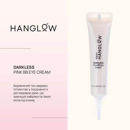HanGlow - Darkless - Pink BB Eye Cream - Крем-консилер під очі - 15ml