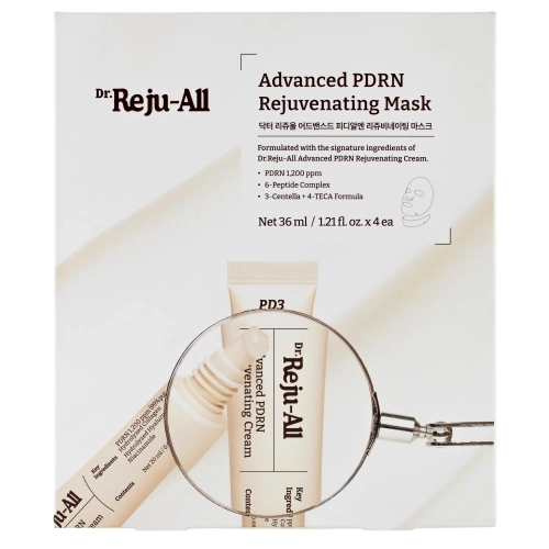 Dr. Reju-All - Advanced PDRN Rejuvenating Mask - Тканинна маска для відновлення та пружності шкіри - 4шт/36ml