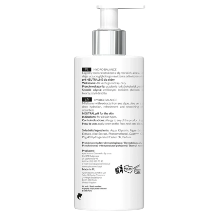 Apis - Professional - Hydro Balance - Зволожувальний тонік з морськими водоростями - 500ml