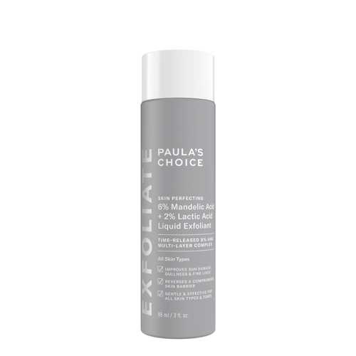 Paula's Choice - 6% Mandelic Acid + 2% Lactic Acid Liquid Exfoliant - Эксфолиант для лица с AHA-кислотами - 88ml