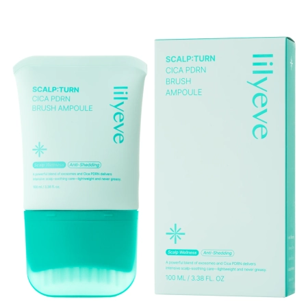 lilyeve - Scalp:Turn Cica PDRN Brush Ampoule - Ампула проти лупи - 100ml