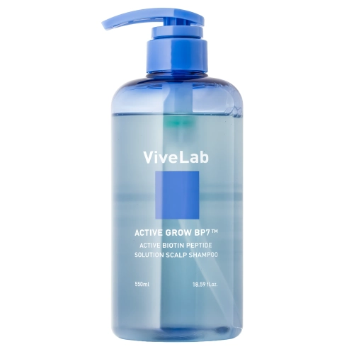 ViveLab - Active Biotin Peptide Solution Scalp Shampoo - Зміцнювальний шампунь для шкіри голови - 550ml