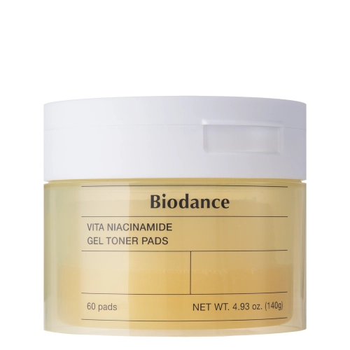 Biodance - Vita Niacinamide Gel Toner Pads - Осветляющие пэды для лица - 60шт