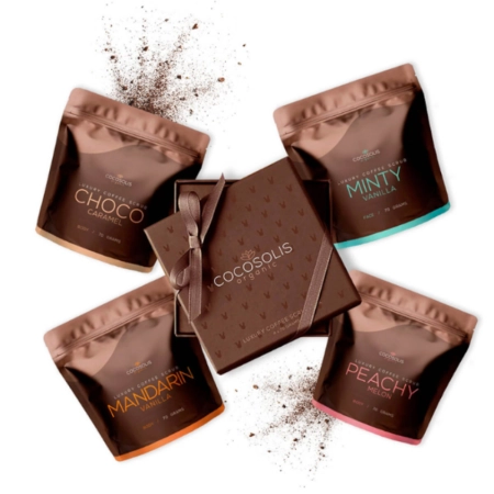 Cocosolis - Luxury Coffee Scrub Box - Набор кофейных скрабов - 4x70g