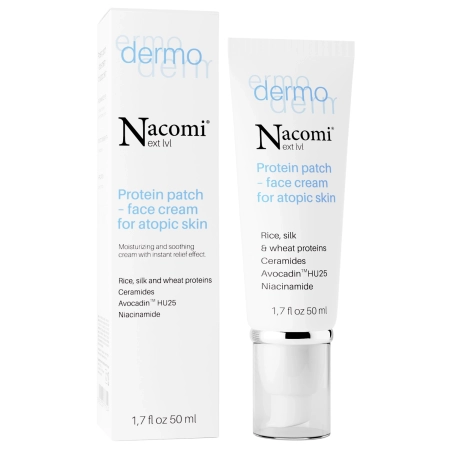 Nacomi - Протеиновый пластырь - Крем для атопичной кожи - Dermo - Protein Patch - Face Cream for Atopic Skin - 50ml