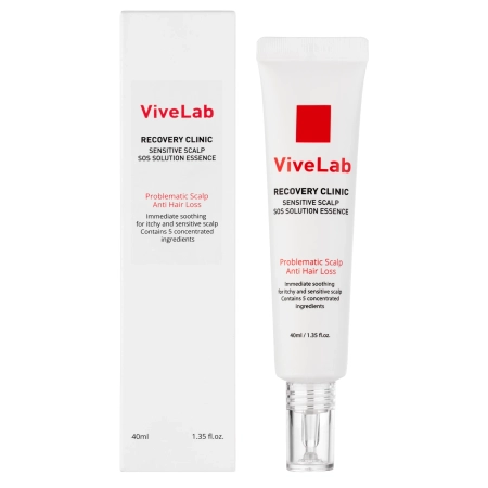 ViveLab - Recovery Clinic Sensitive Scalp SOS Solution Essence - Регенерирующая и успокаивающая сыворотка для кожи головы - 40ml