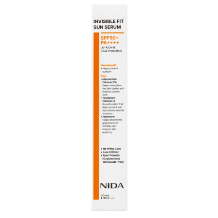 NIDA - Invisible Fit Sun Serum - Сироватка для обличчя з SPF - 40ml