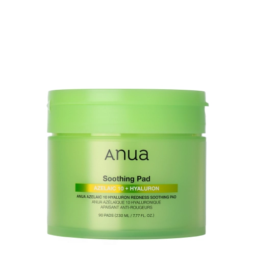 Anua - Azelaic 10+ Hyaluron Redness Soothing Pad - Заспокійливі педи для обличчя - 230ml/90шт.