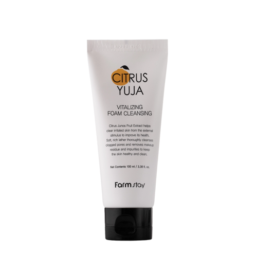 Farmstay - Citrus Yuja Vitalizing Foam Cleansing - Пенка для умывания лица с экстрактом юзу - 100ml