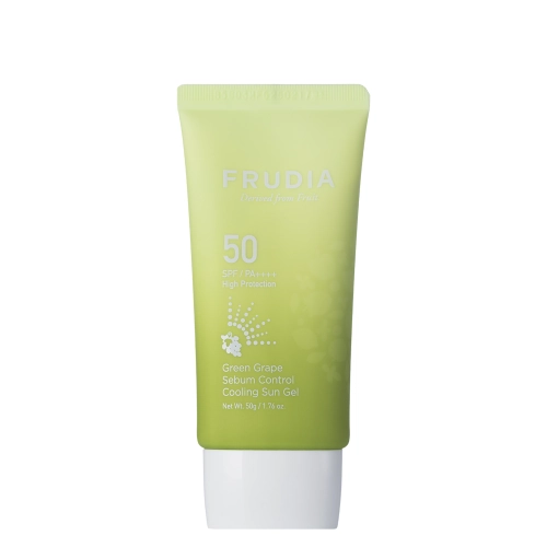 Frudia - Green Grape Sebum Control Cooling Sun Gel SPF50+PA ++++ - Солнцезащитный крем-гель для лица - 50ml